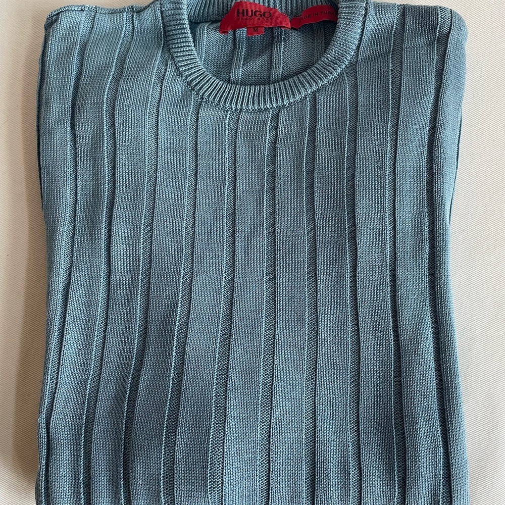 HUGO Men's Blue Sweater